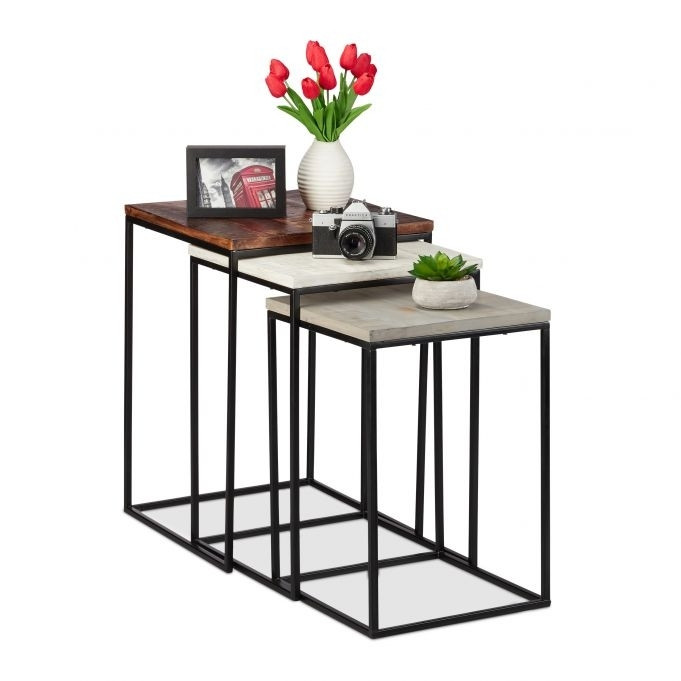 Ensemble de 3 tables d'appoint