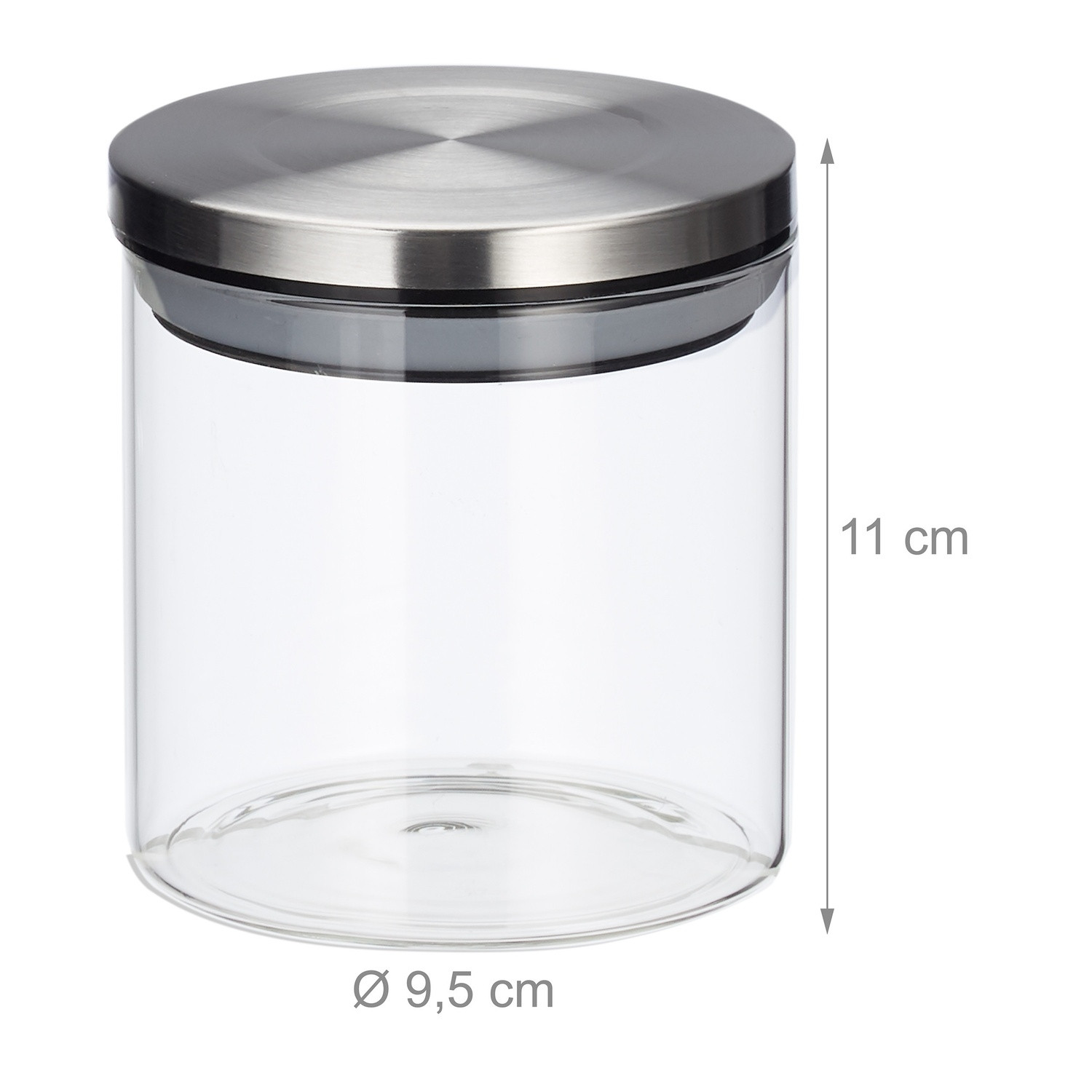 3 Storage jars 380 ml