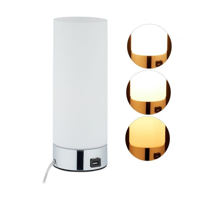 Candeeiro de mesa regulável com USB