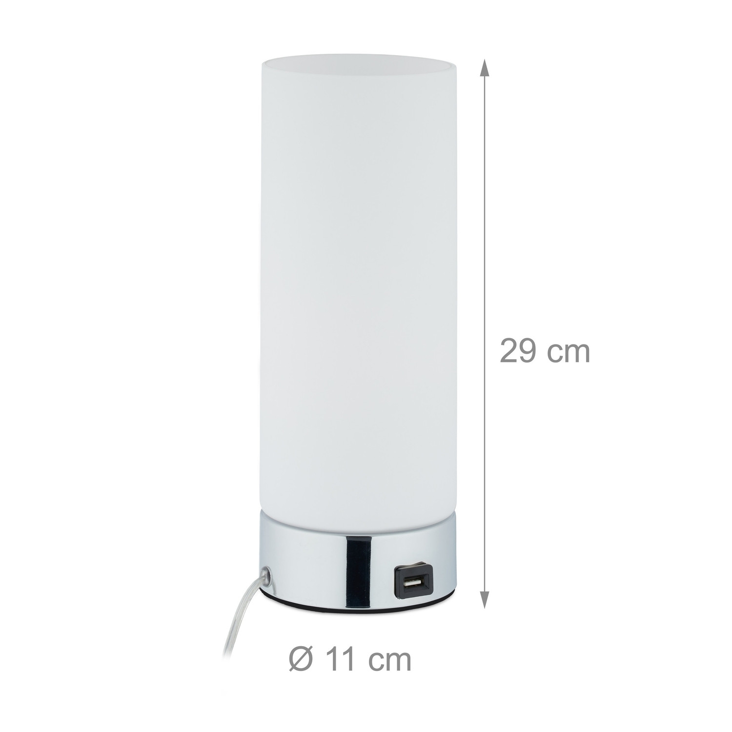 Lámpara de mesa regulable con USB