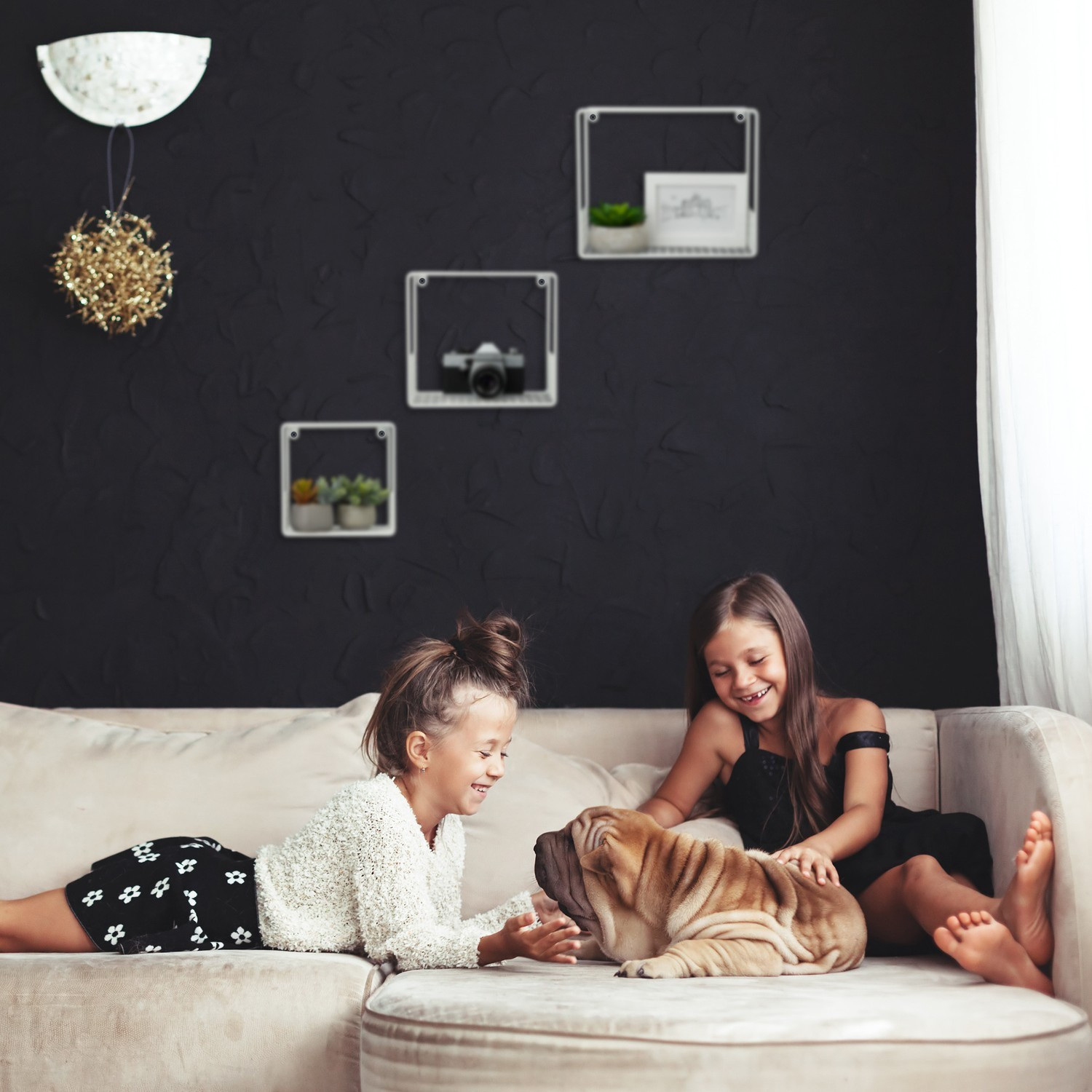 3 pezzi Ripiani a forma di cubo