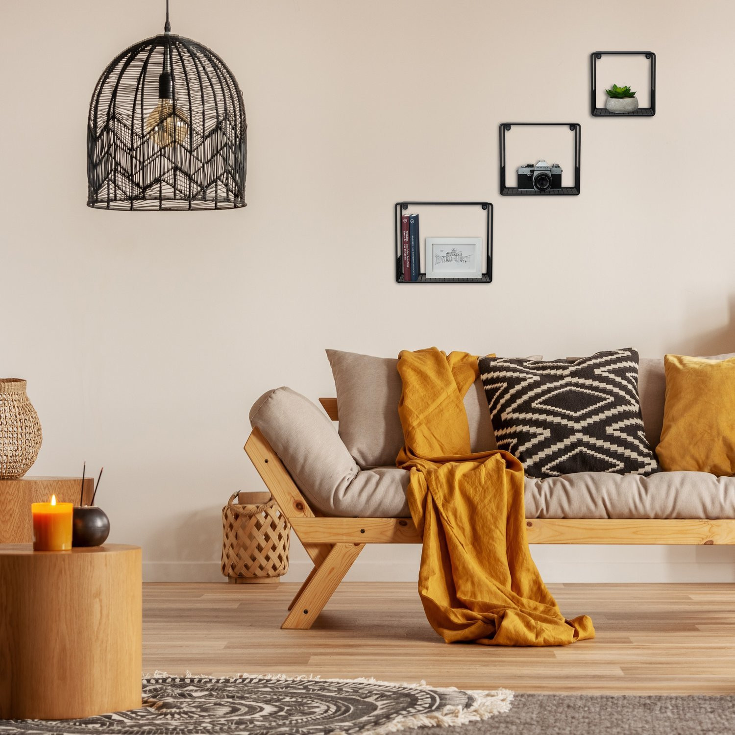 3 pezzi Ripiani a forma di cubo