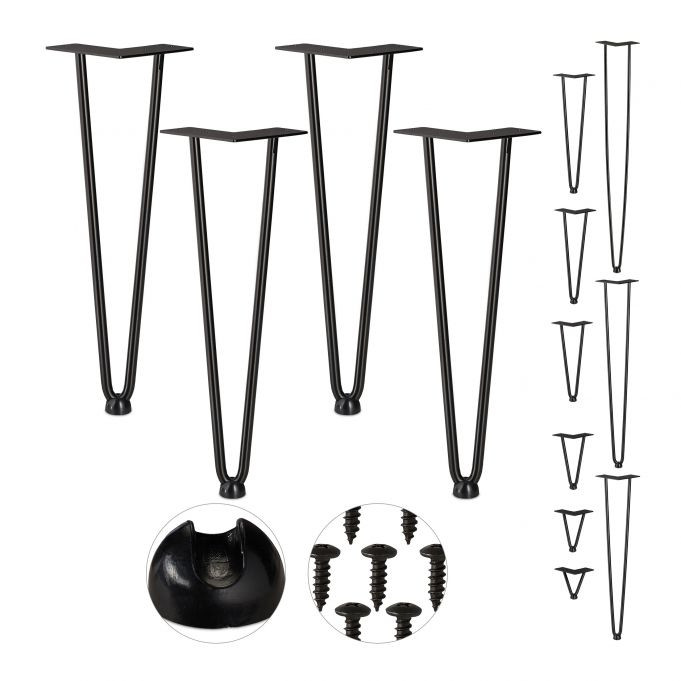 Möbelbein-Haarnadel 4er-Set