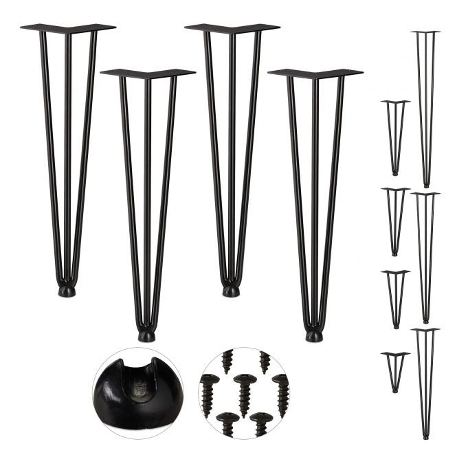 Möbelbein-Haarnadel 4er-Set