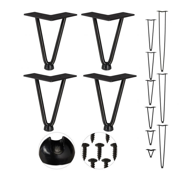 Möbelbein-Haarnadel 4er-Set