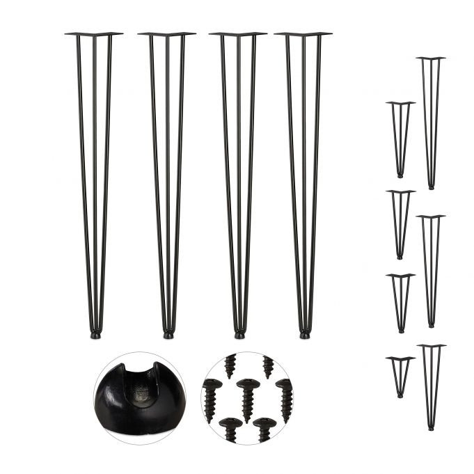 Möbelbein-Haarnadel 4er-Set