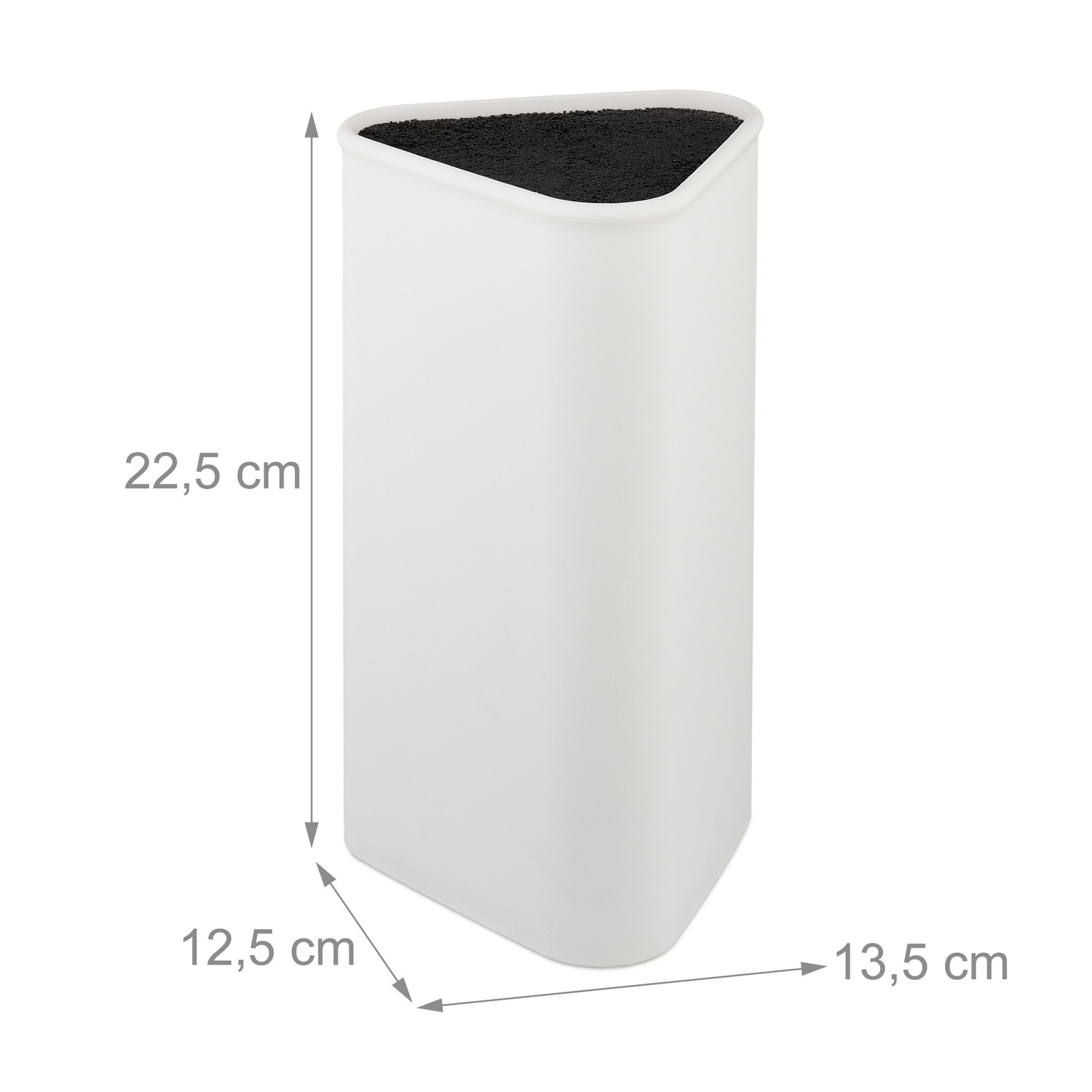 Bloque de cuchillos triangular
