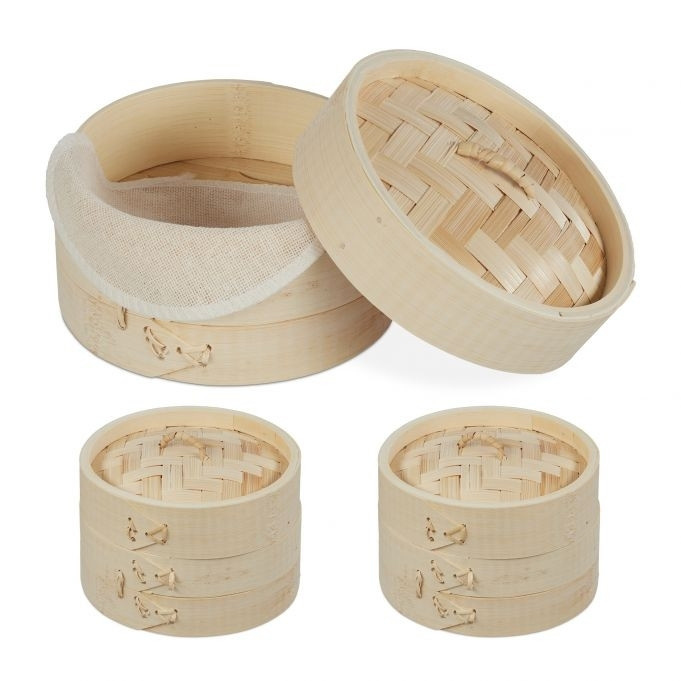 Bambusdämpfer 13,5 cm 3er Set