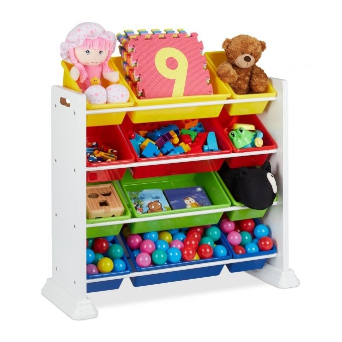 Kinderregal weiß mit Schubladen