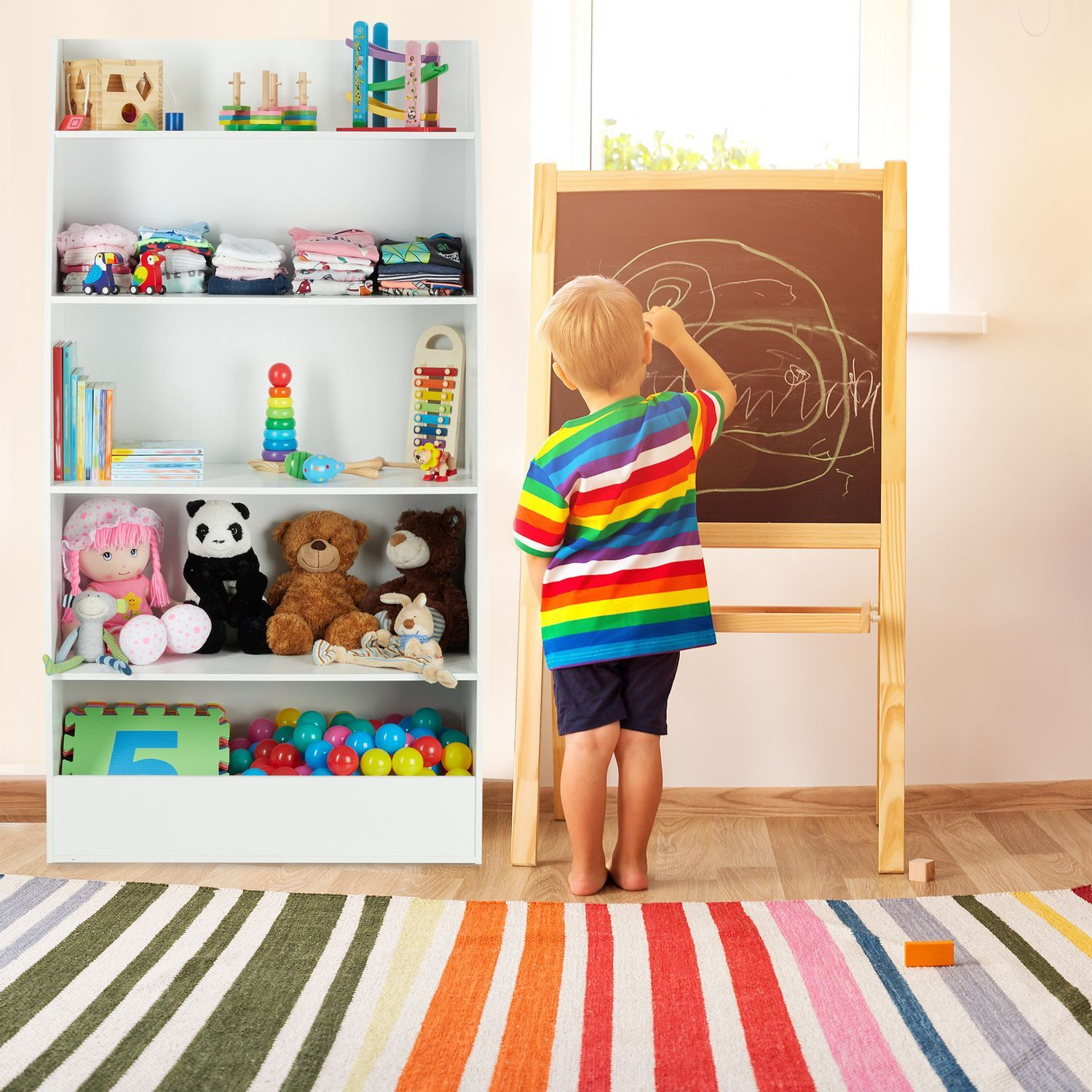 Libreria per bambini bianca