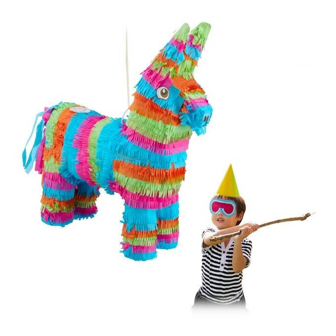 Pignatta asino multicolore