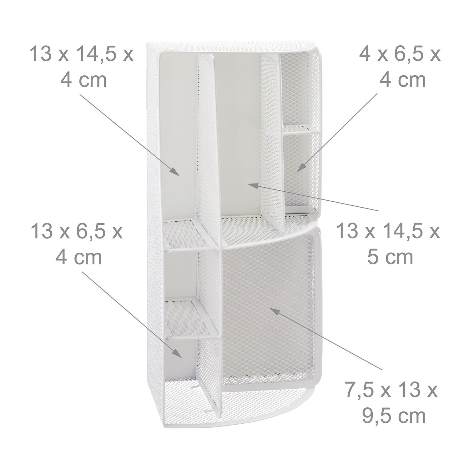 Rangement de bureau blanc