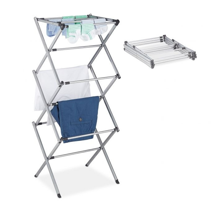 Rack de secagem extensível e dobrável