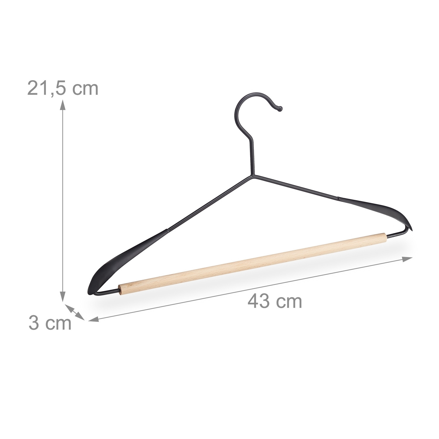 Conjunto de cabides com 10 peças