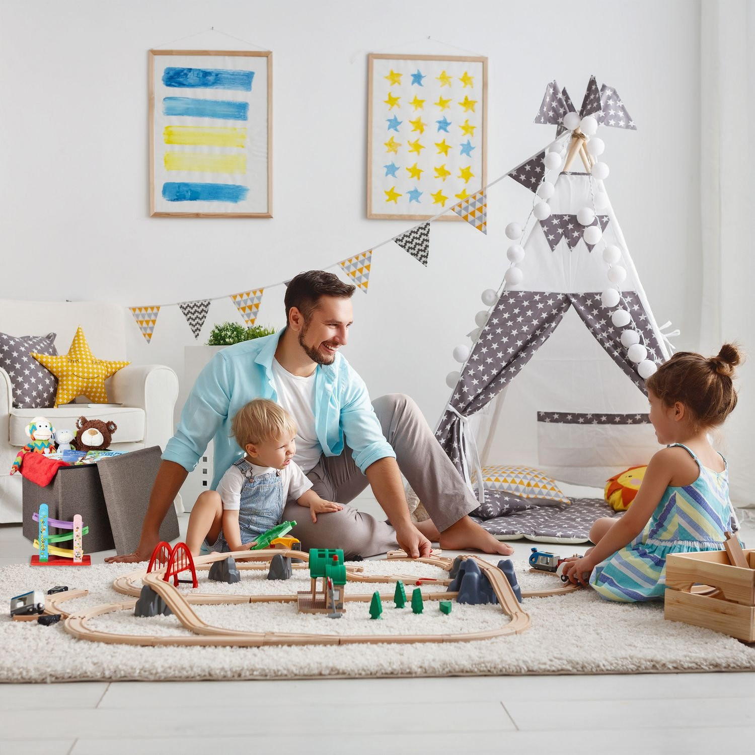 Palet con espacio de almacenamiento