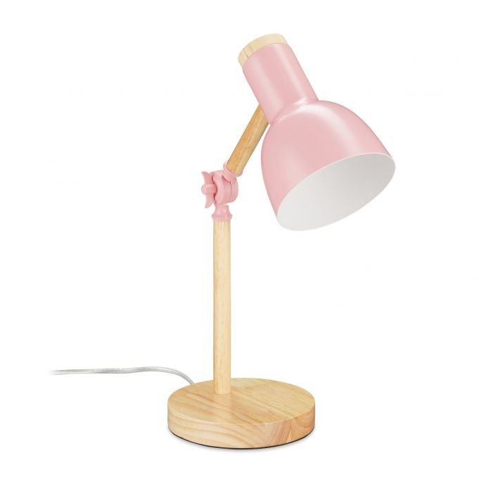 Houten bureaulamp
