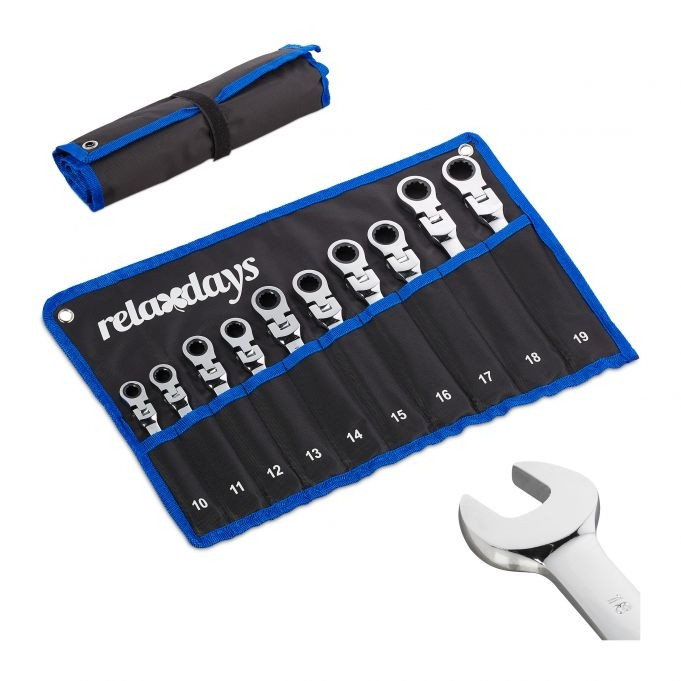 Flexibele steeksleutelset 10-dlg.