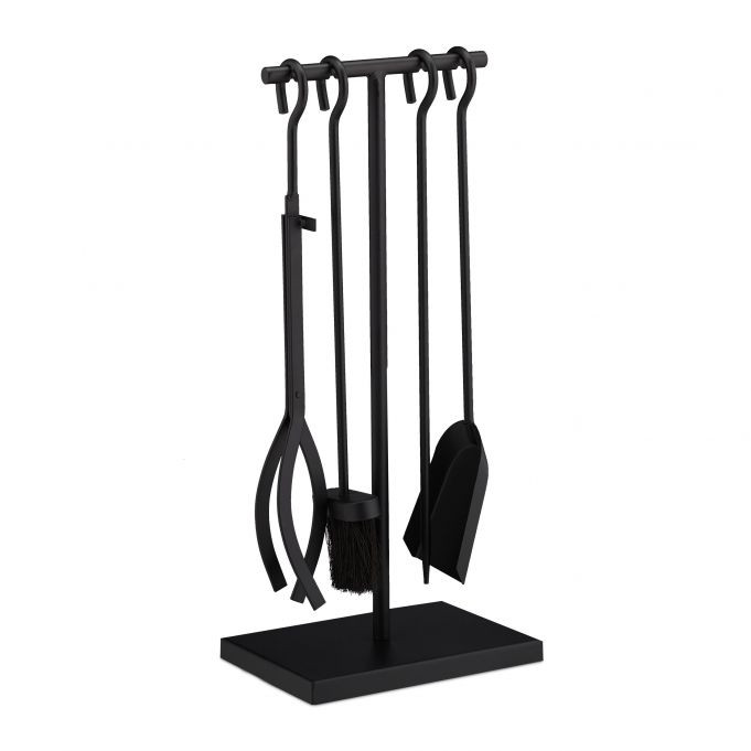 Supporto per fuoco nero 5 parti