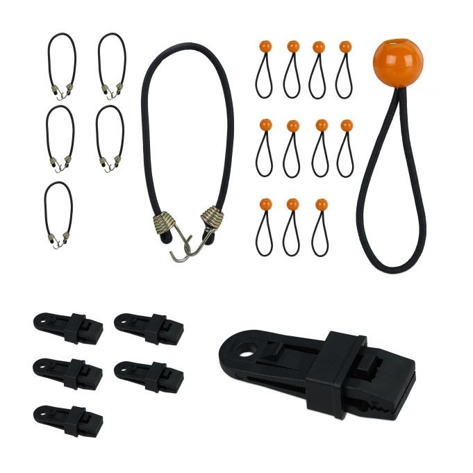 Tenditori per teloni, set da 24