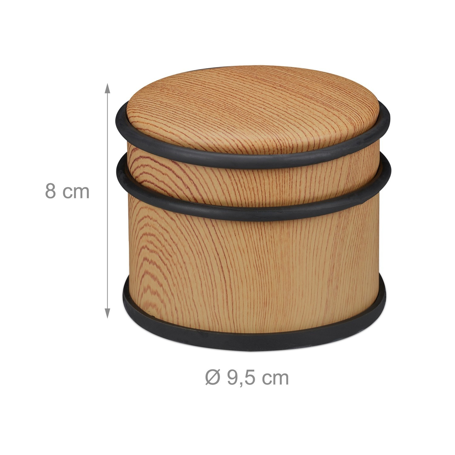 Tope de puerta con aspecto de madera