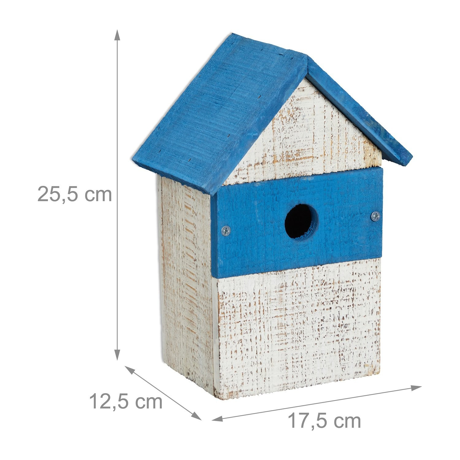 Sierdoosje blauw-wit