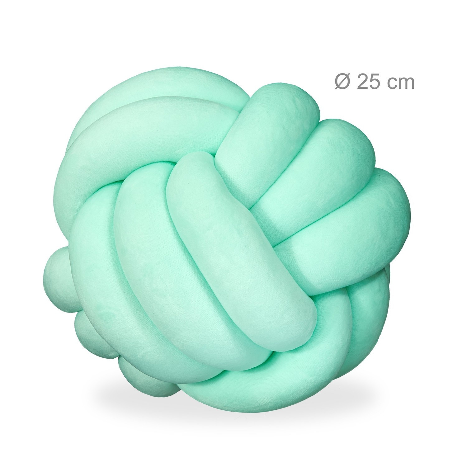 Knot cushion solid color