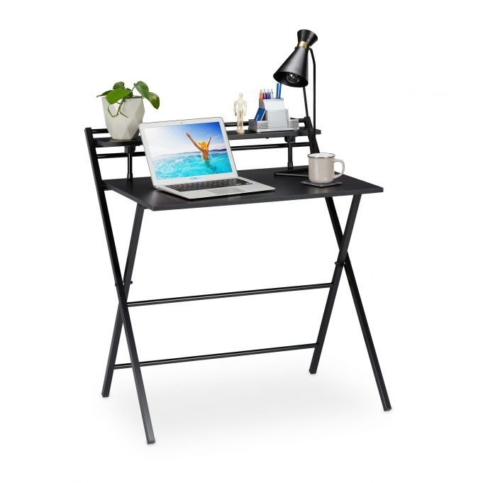 Opvouwbaar bureau met plank