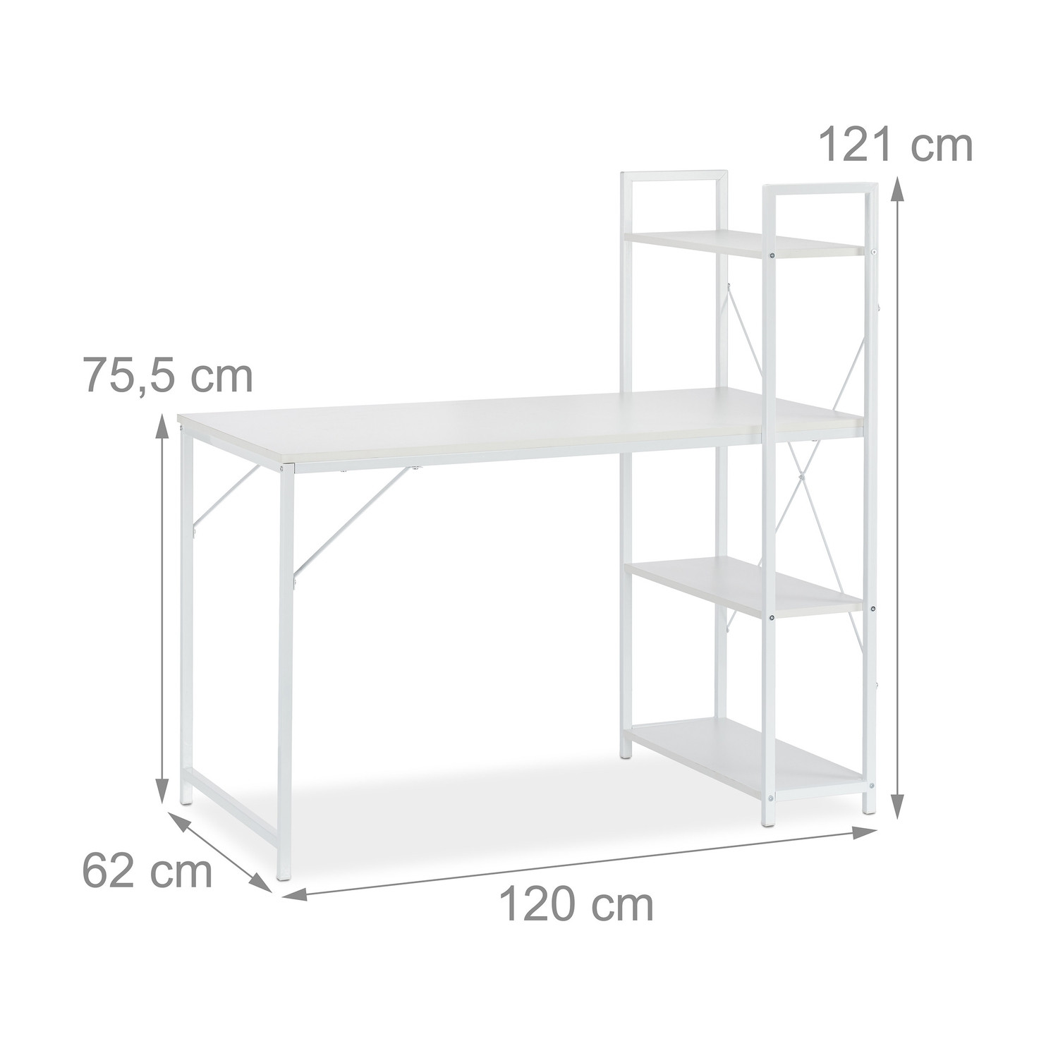 Bureau avec étagère