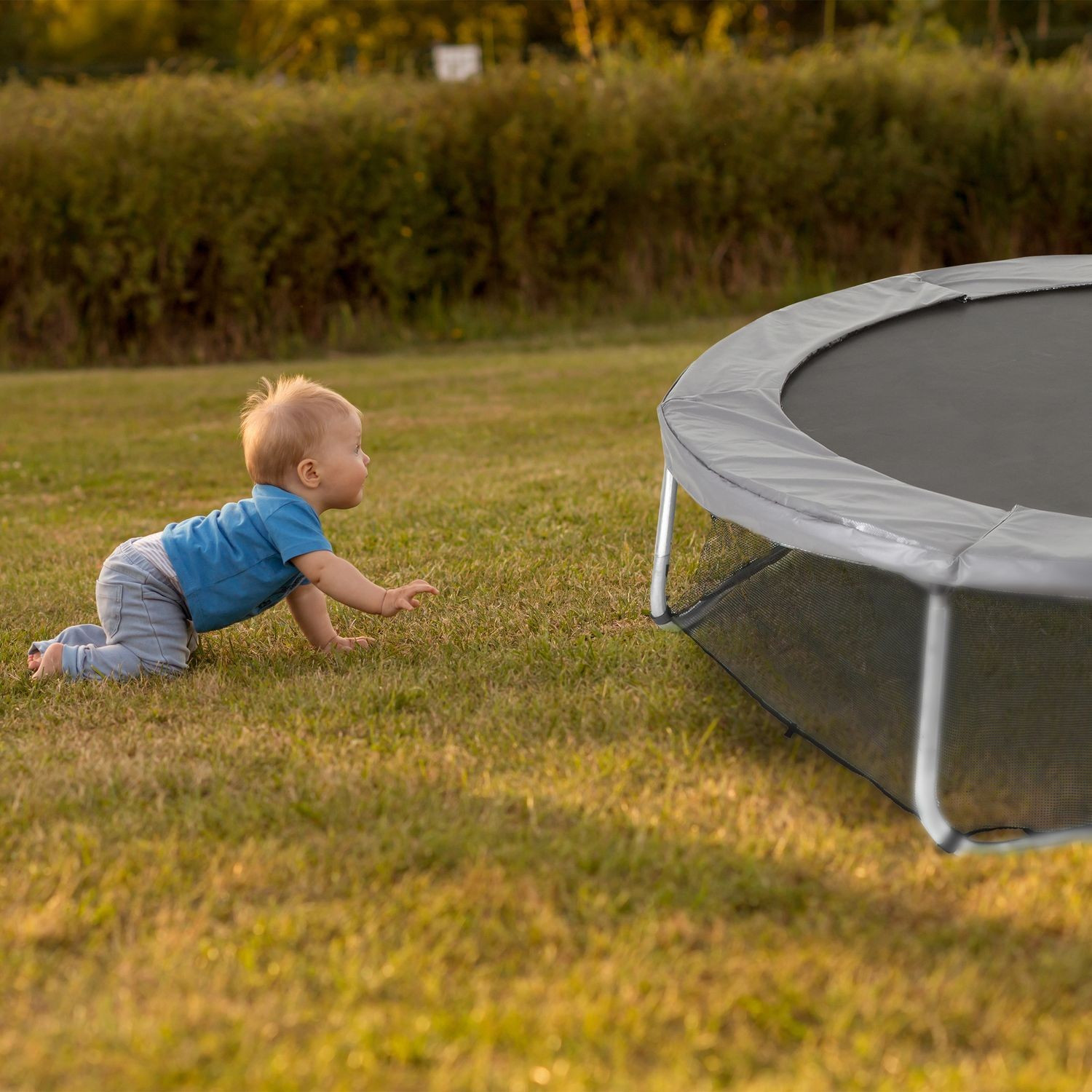 Supporto per rete di sicurezza per trampolino