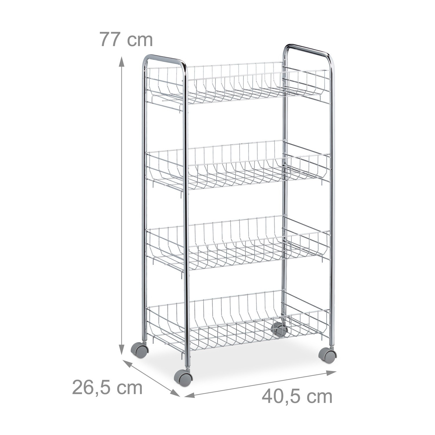 Scaffale mobile in metallo