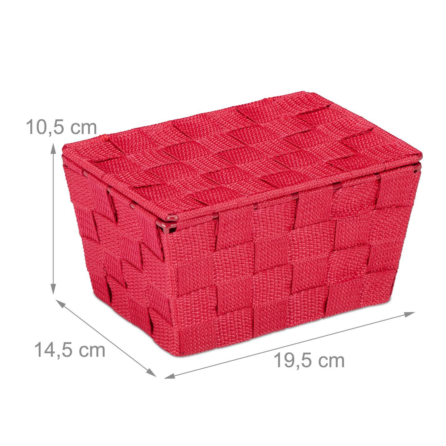 Panier de rangement avec couvercle
