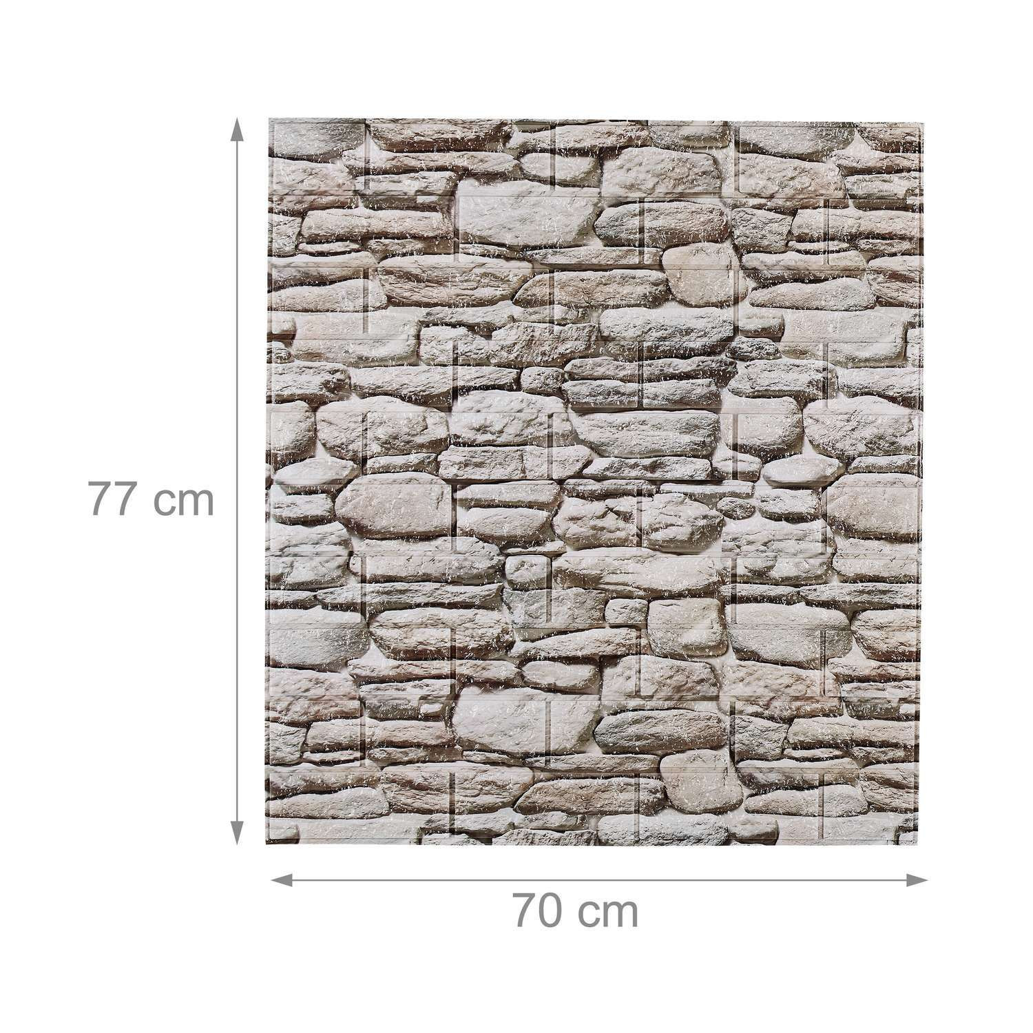 10 paneles de pared de piedra