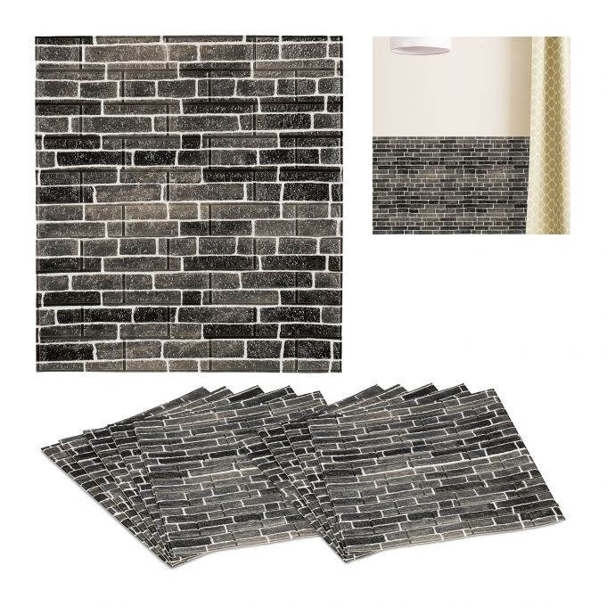 10 paneles de pared de piedra