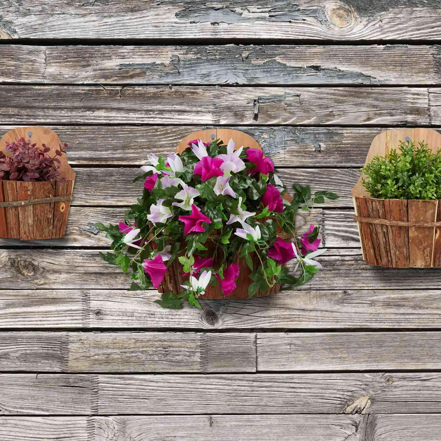 Pot de fleurs mural - lot de 3