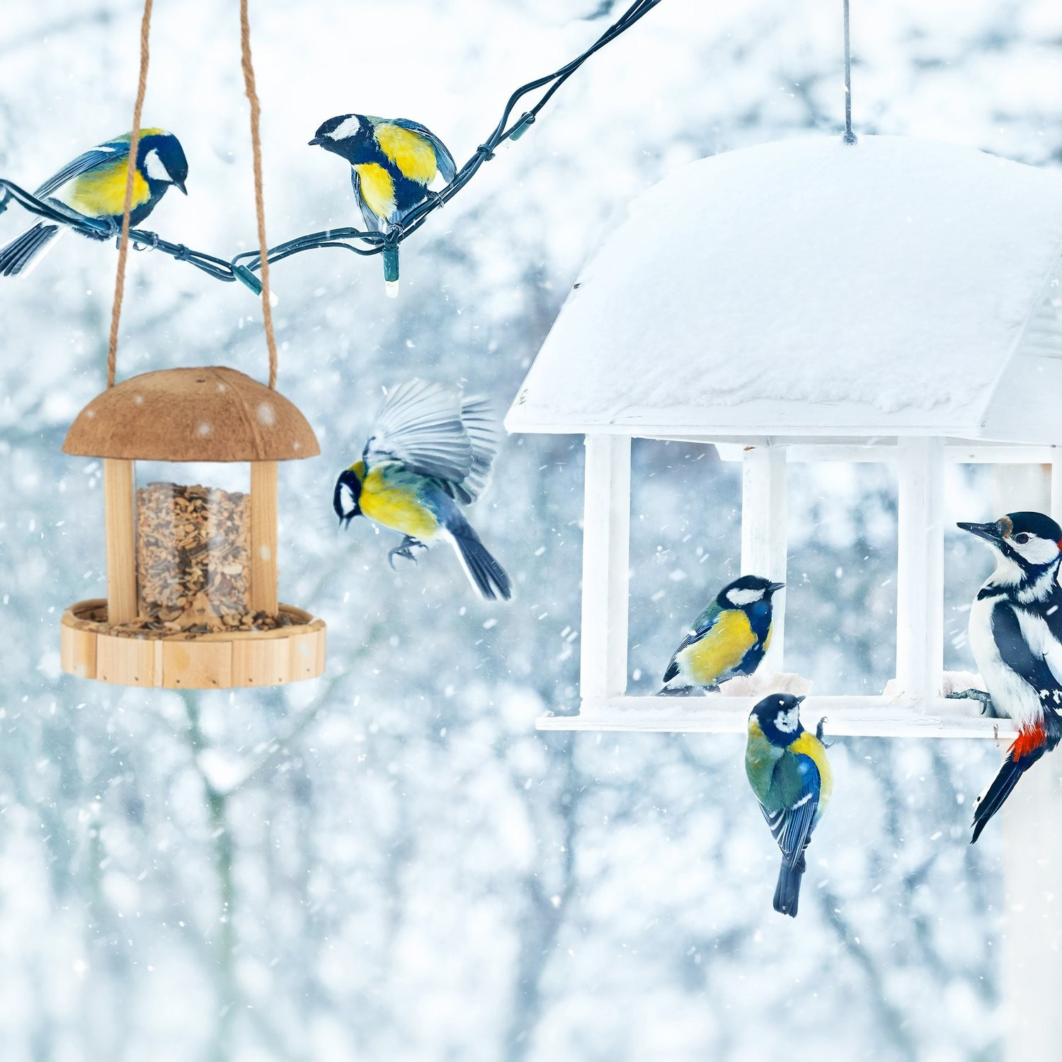 Hängendes Vogelhäuschen