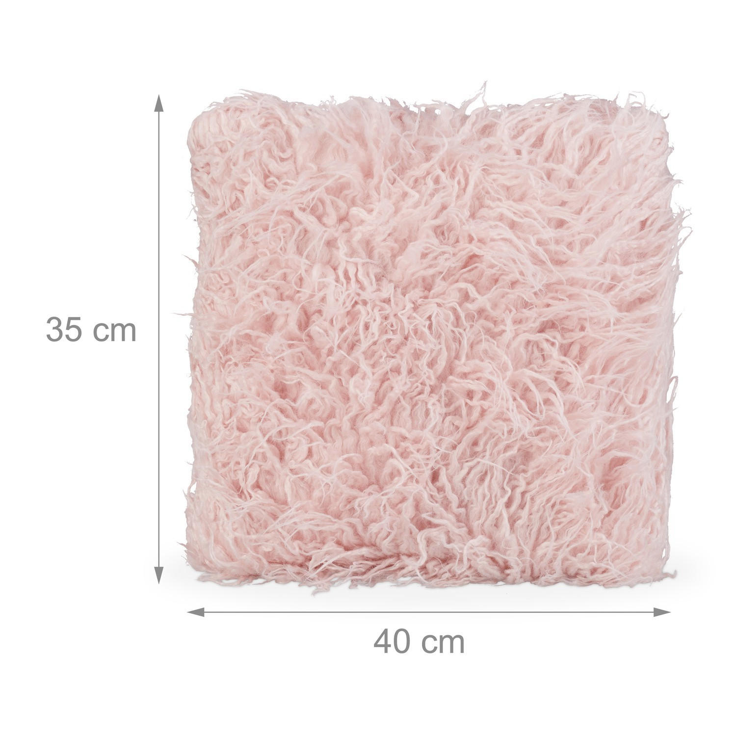 Coussin moelleux rose