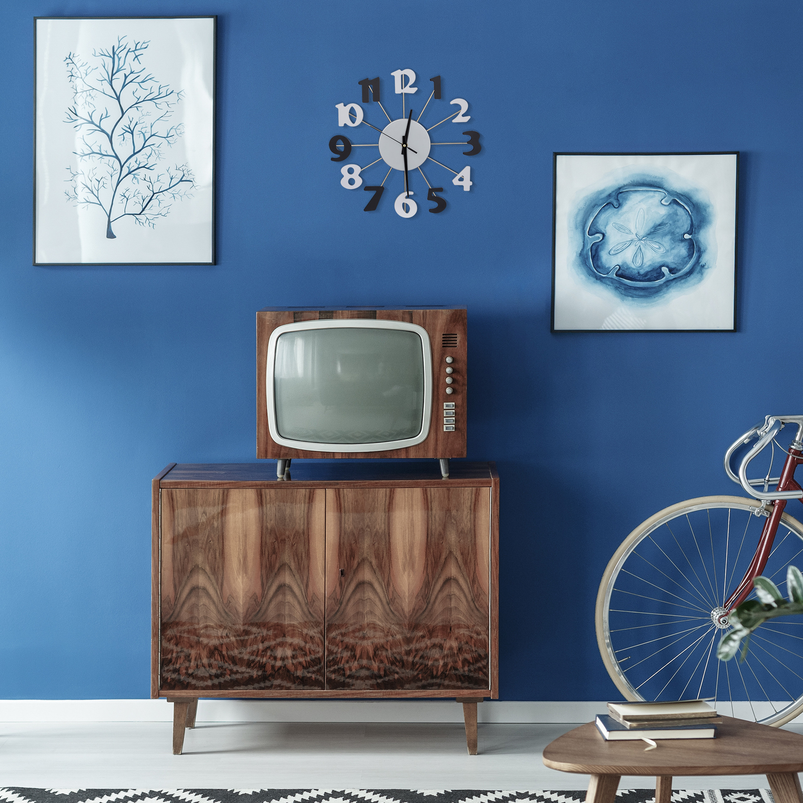 Reloj de pared sin marco
