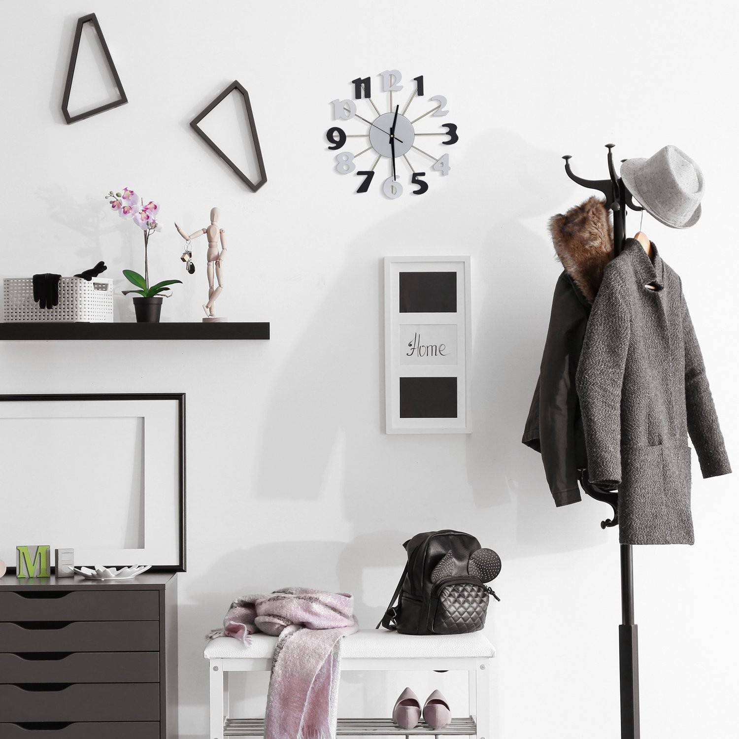 Reloj de pared sin marco