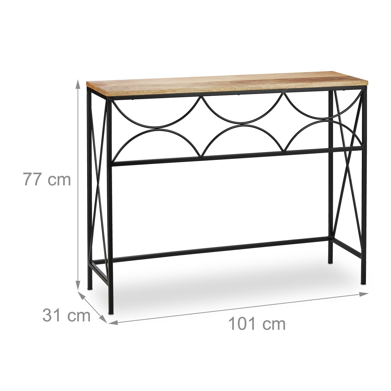Table console en bois de manguier
