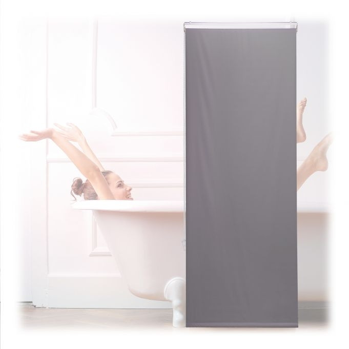 Rideau de douche gris