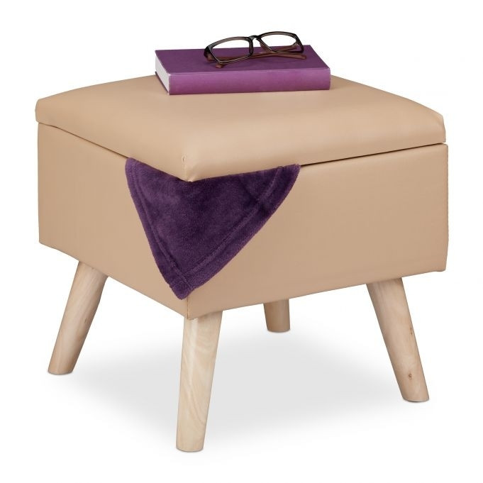 Hocker mit Stauraum Kunstleder