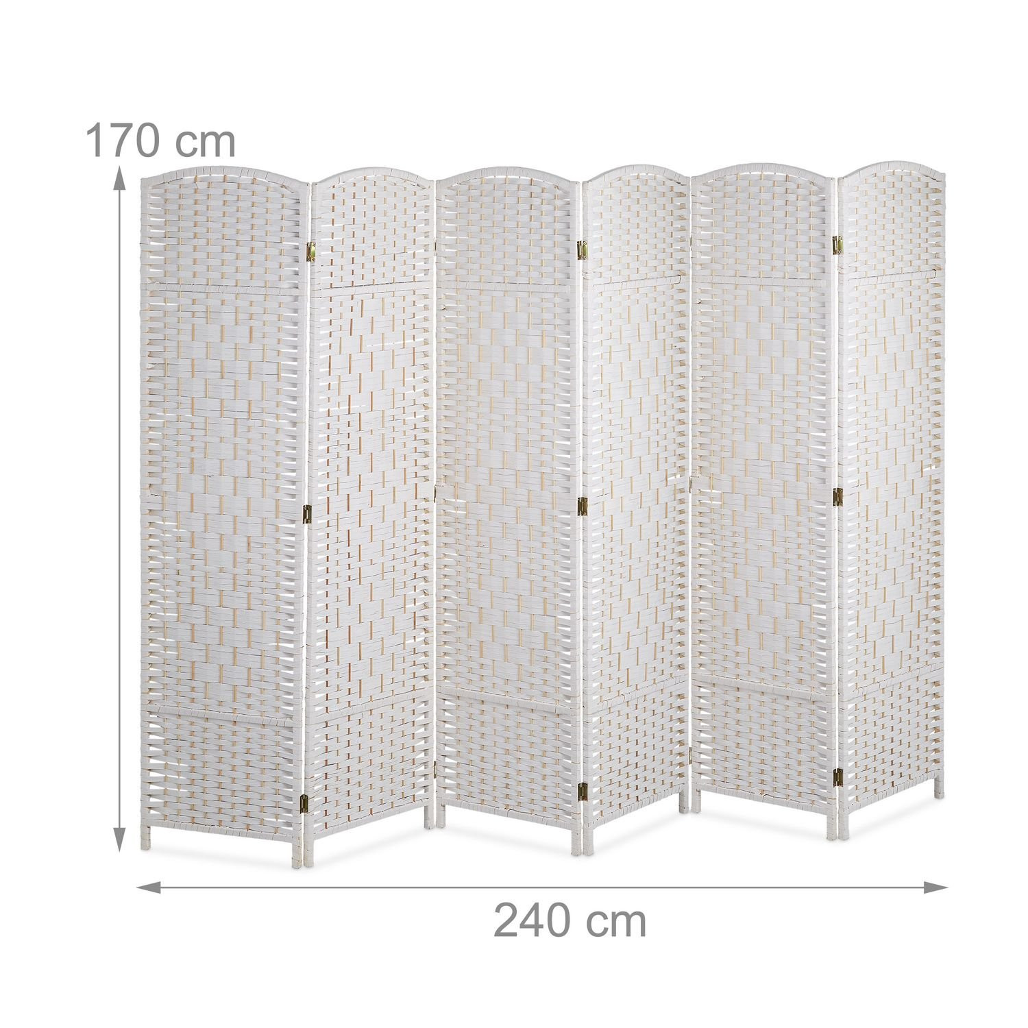 Schermwand met 6 panelen
