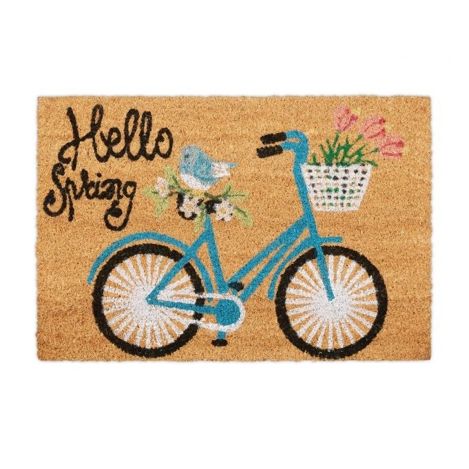 Deurmat kokosvezel "Hello Spring"