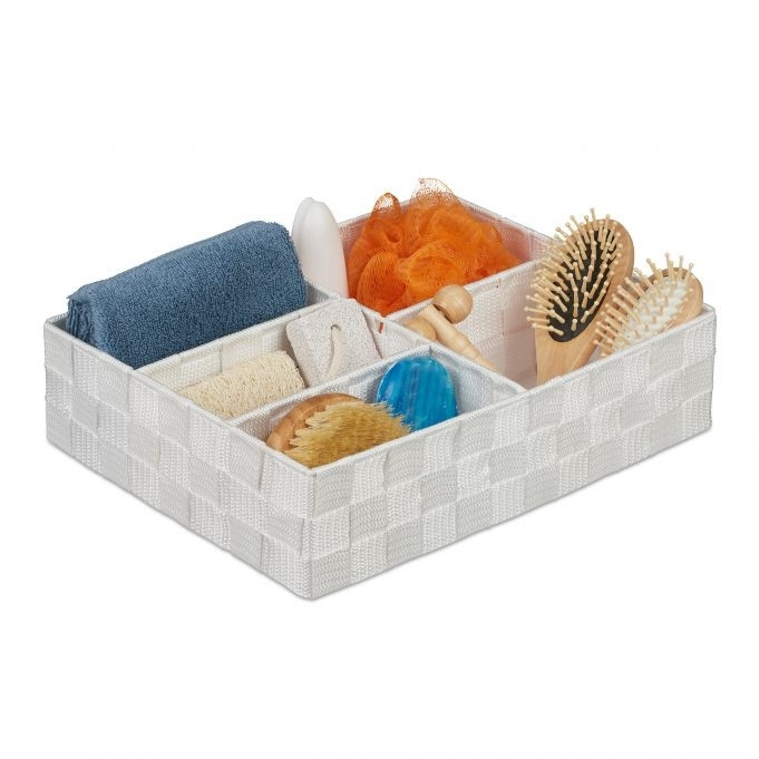 Panier de rangement à 5 compartiments