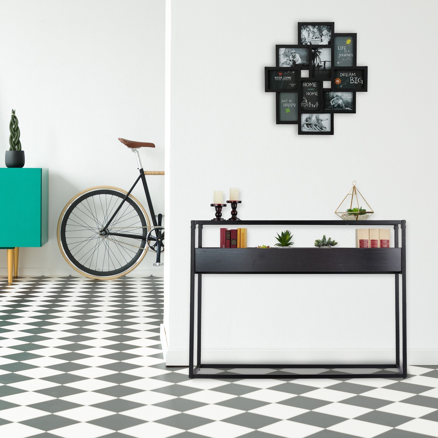 Table console avec compartiment de rangement