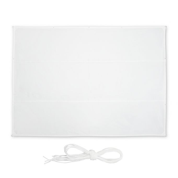 Vela de sol rectangular blanca