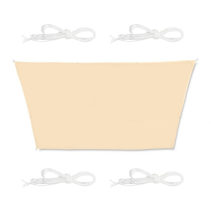 Sun sail trapezoidal white