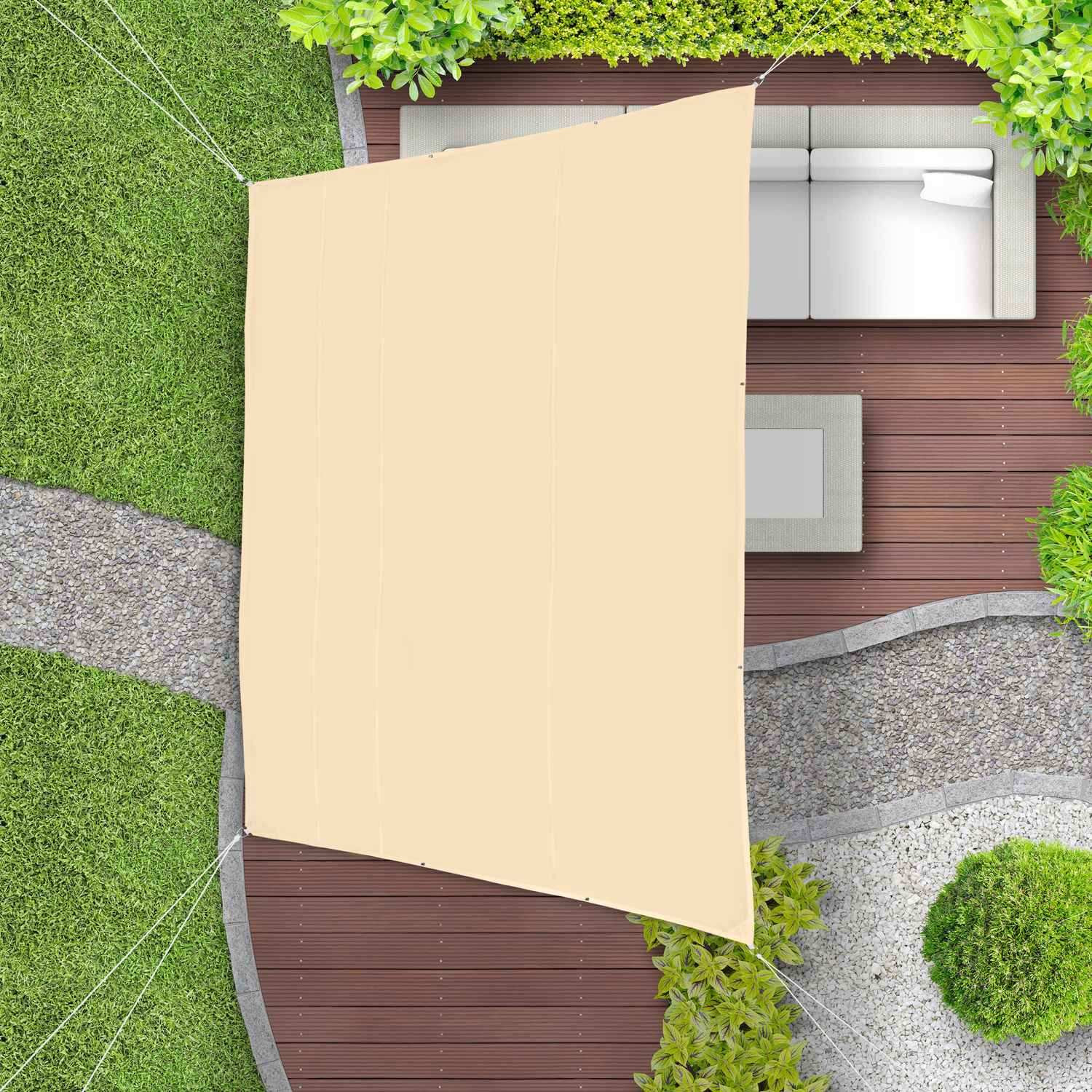 Vela solar trapezoidal marrom