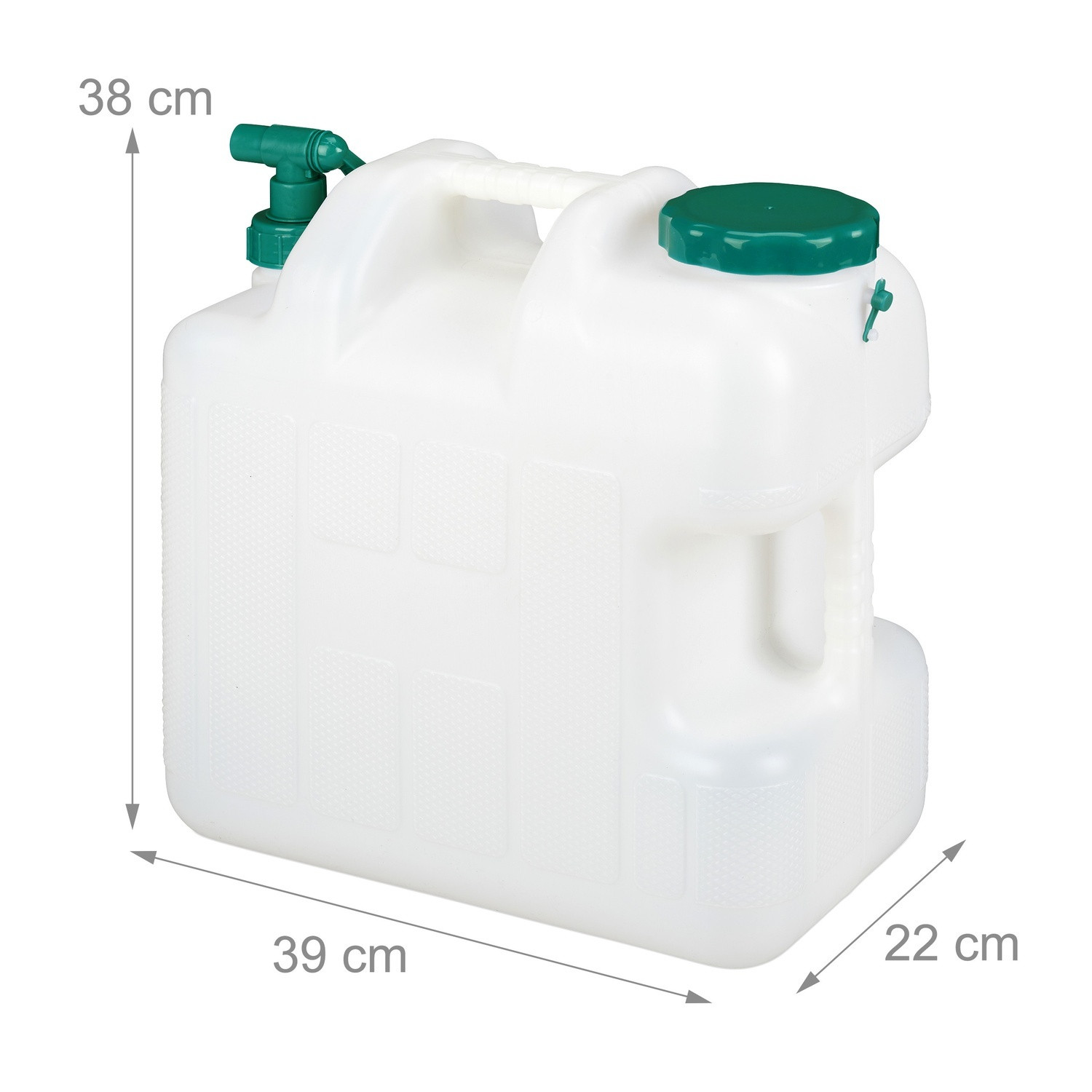 Wassertank mit Wasserhahn