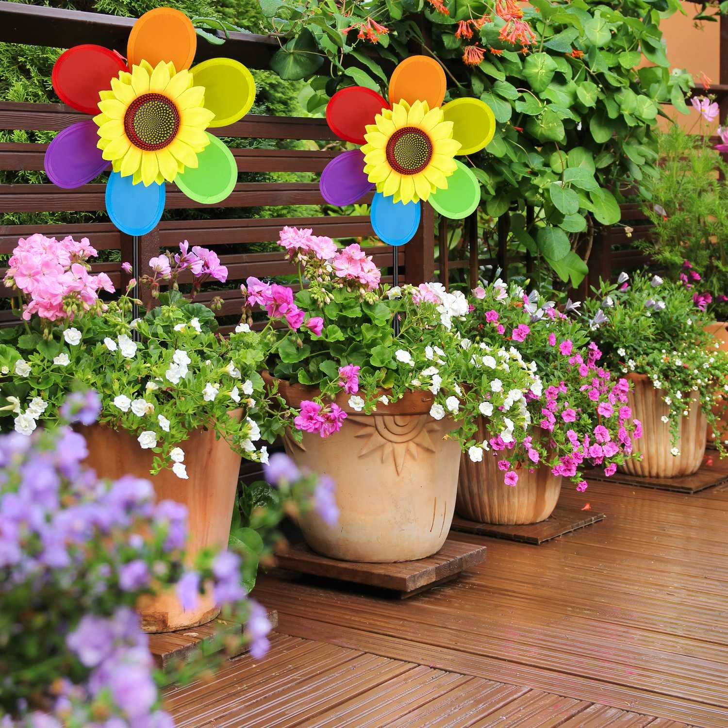 Windspiel Blume 2er Set